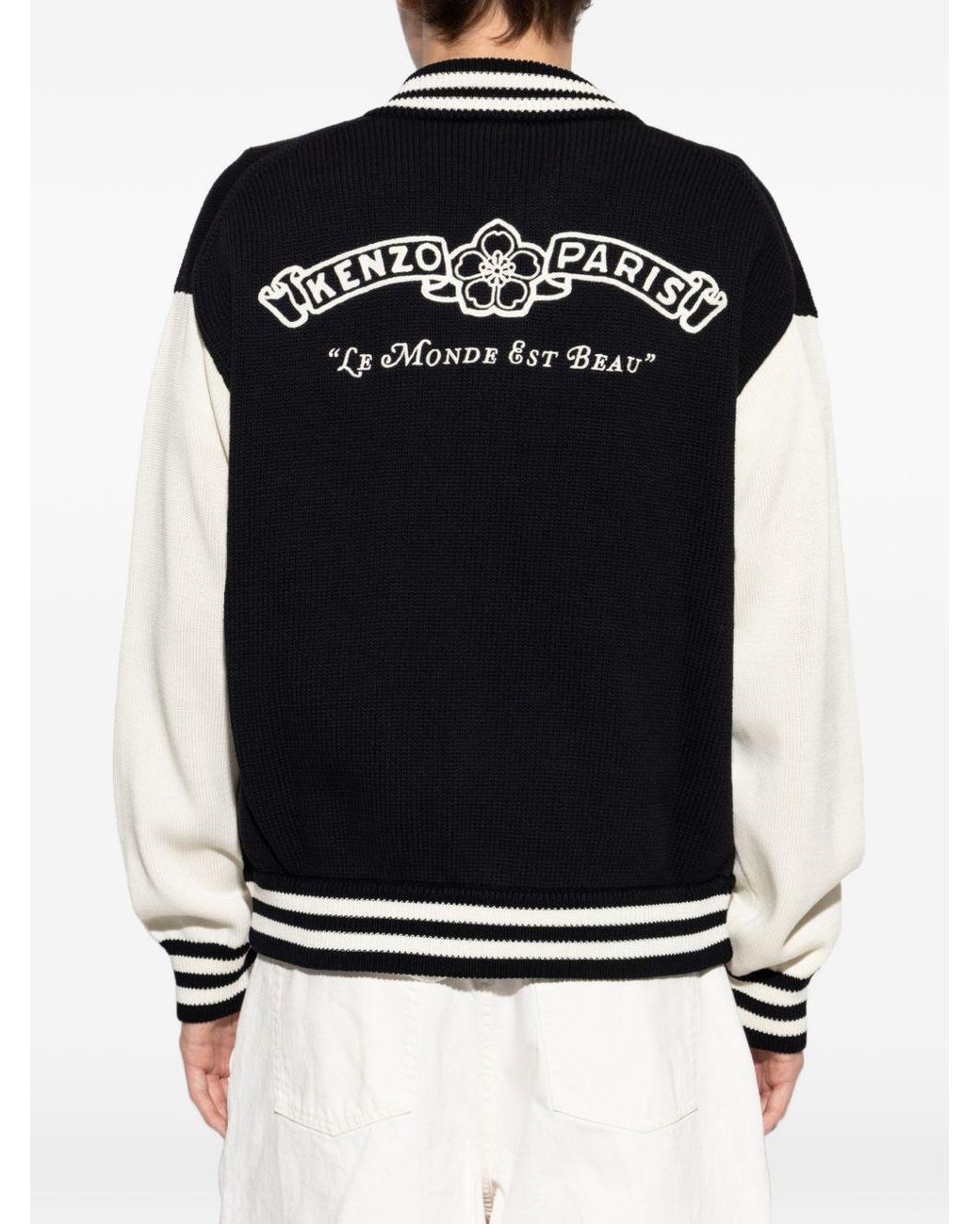 KENZO Blue Paris Cotton Cardigan