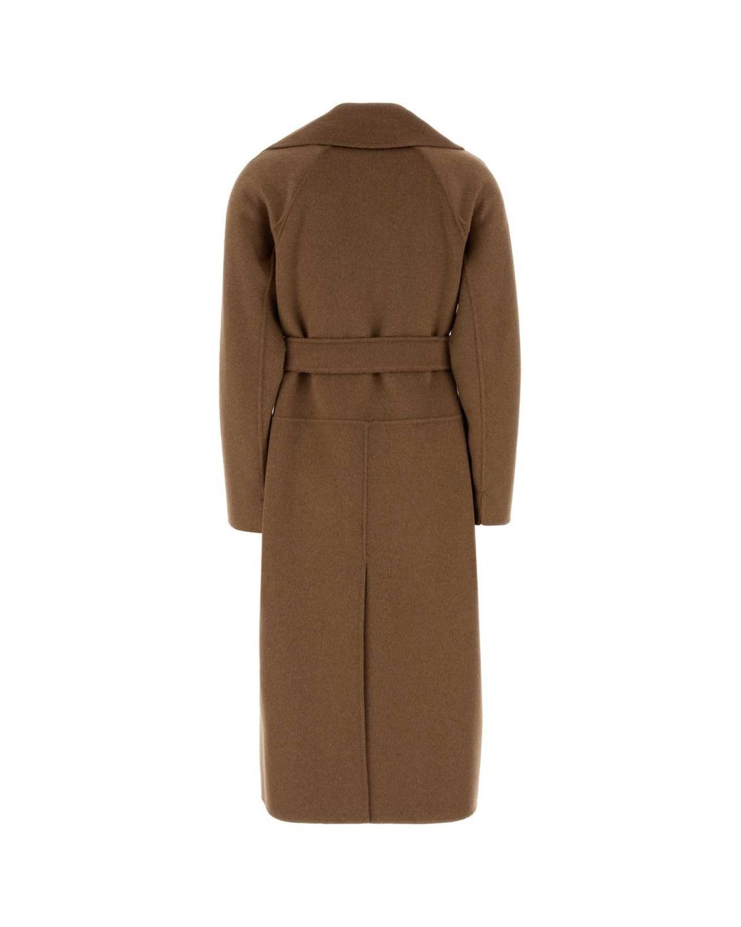 Max Mara Brown S Maxmara Camel Wool Blend Maris Coat