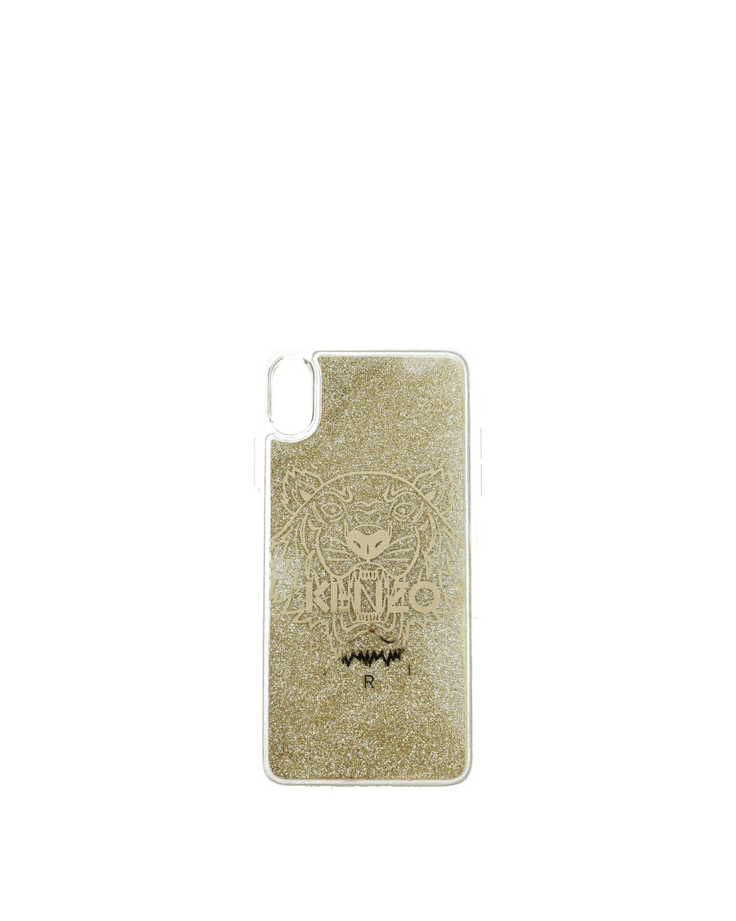 KENZO Green Porta Iphone Xs Max Donna Plastica Trasparente/Oro