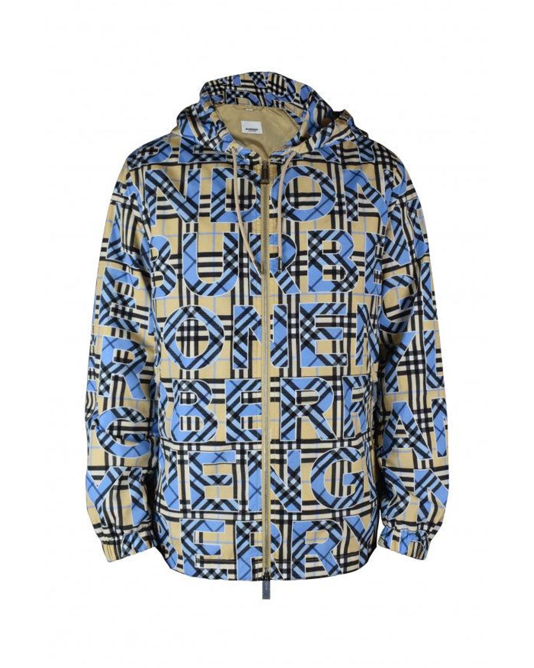 Veste à capuche Burberry en coloris Blue