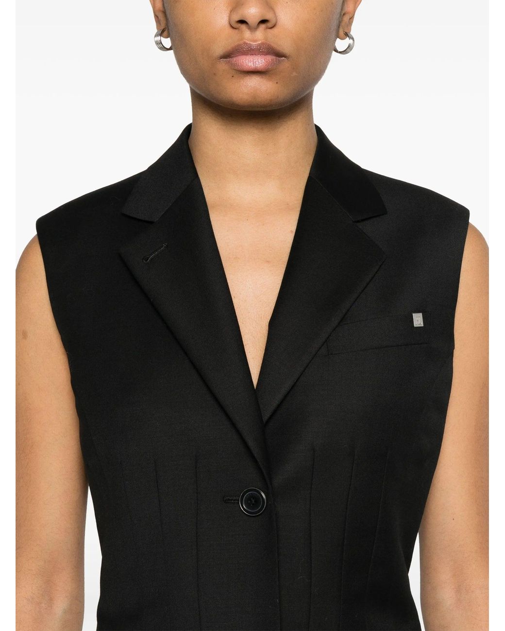 Helmut Lang Black Drtd Blzr Dress.Natu Clothing