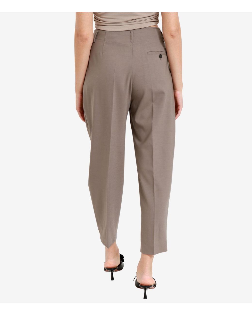 Erika Cavallini Semi Couture Gray Trousers