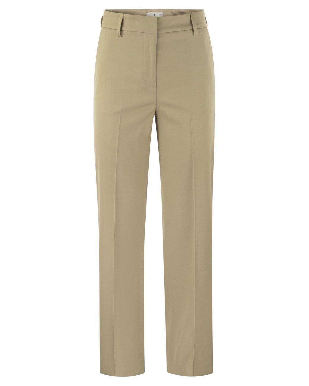 PT Torino Natural Ambra Stretch Viscose Trousers