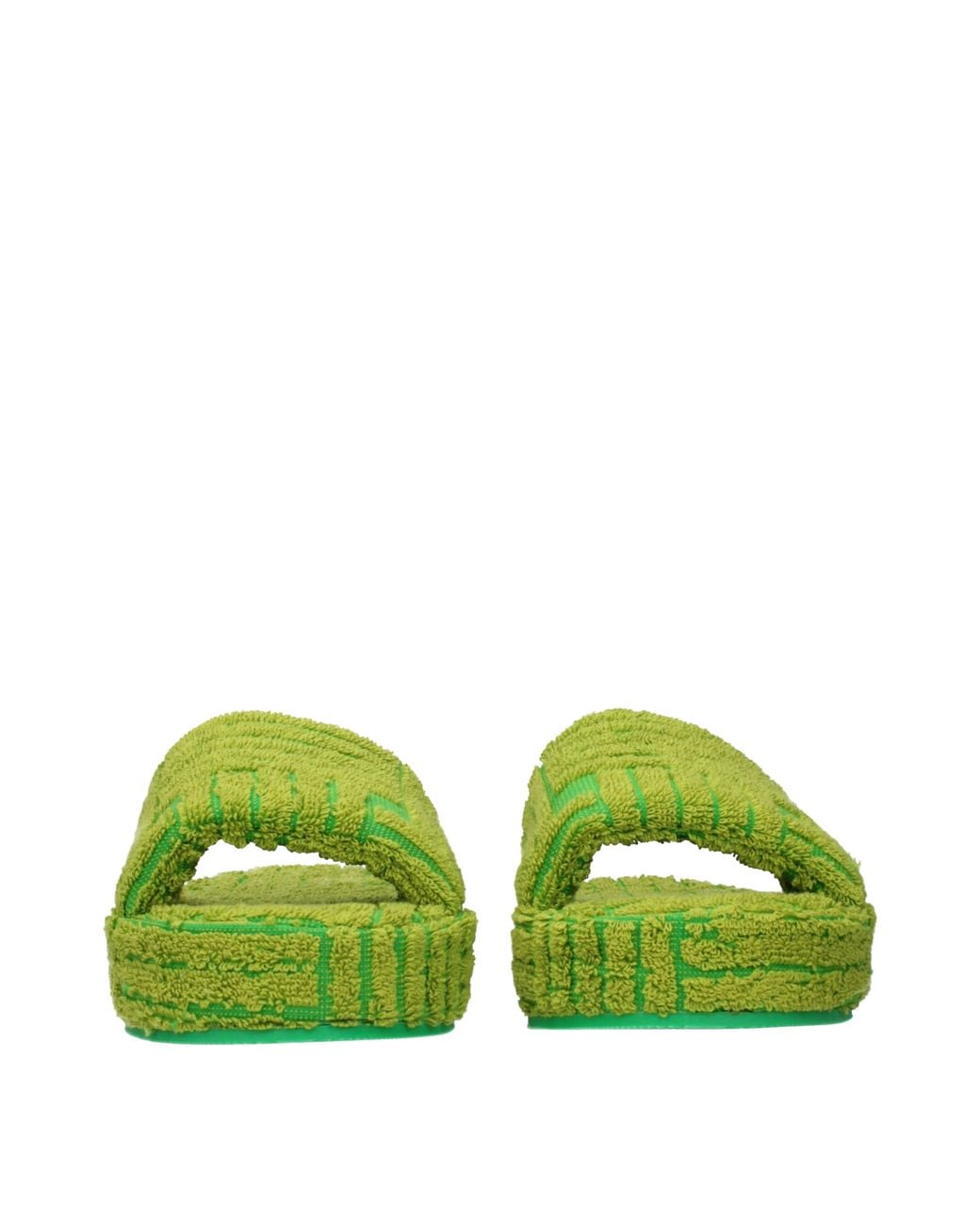 Bottega Veneta Green Fabric Slippers And Clogs/Parakeet