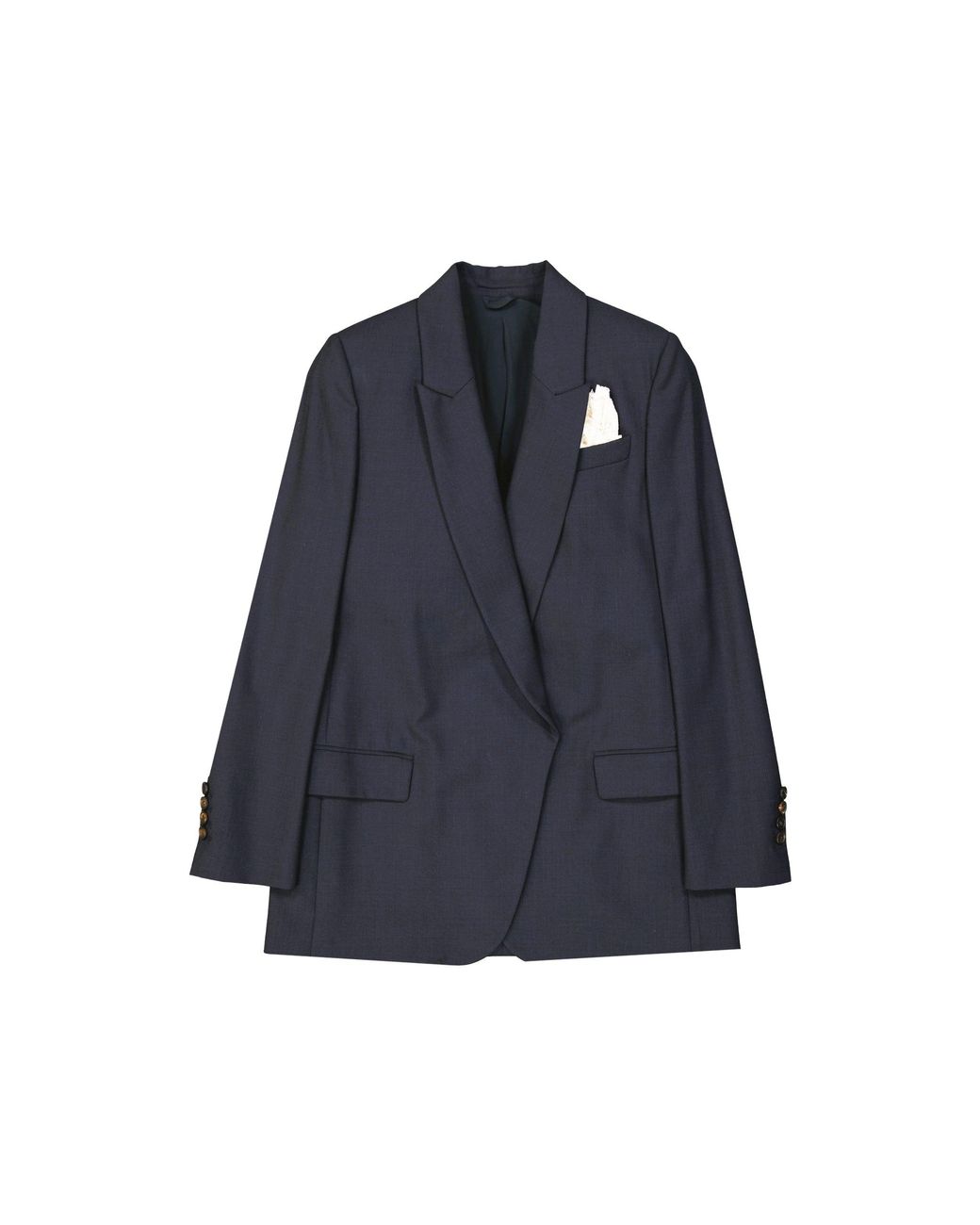 Brunello Cucinelli Blue Virgin Wool Jacket