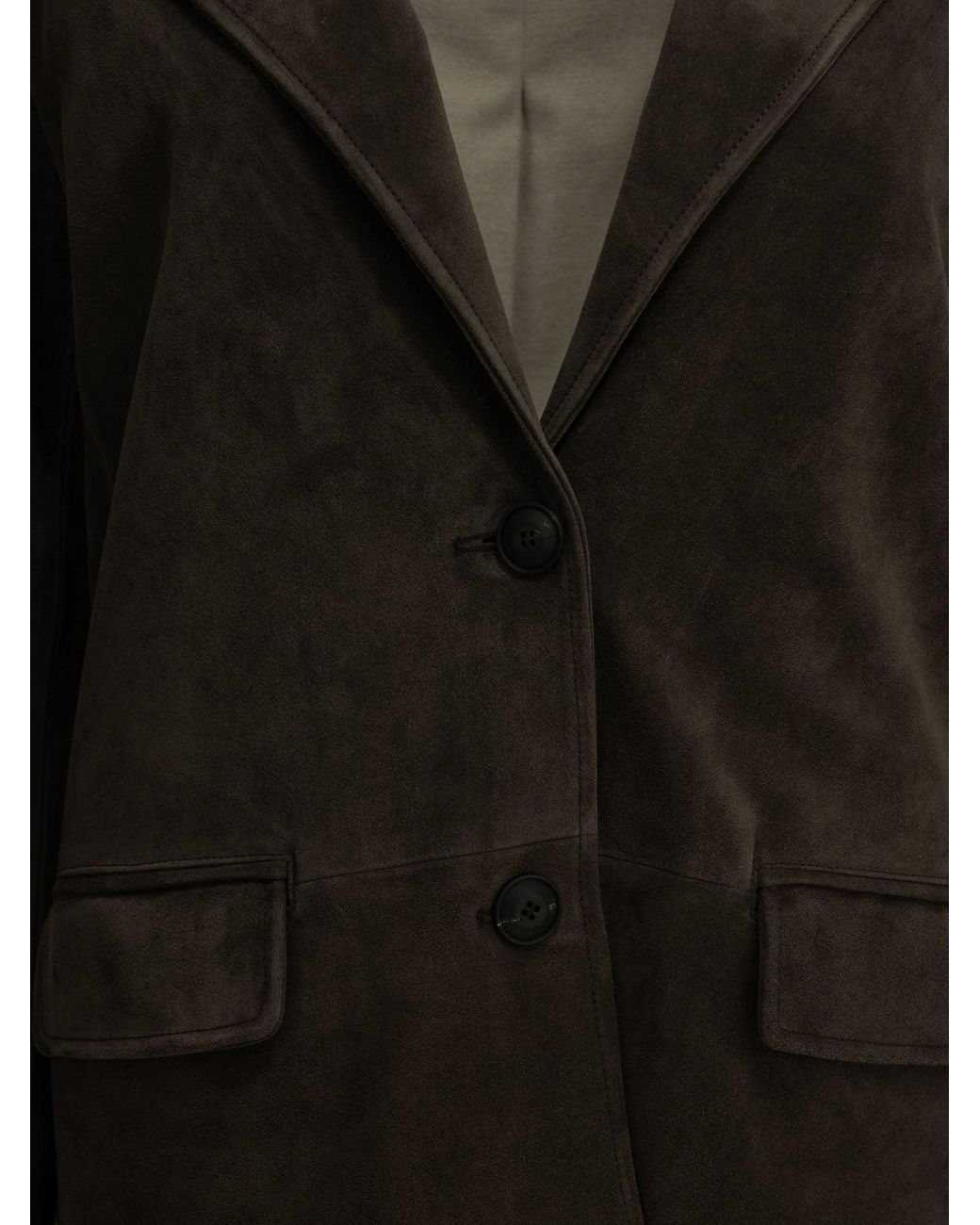 Semler Black Padded Suede Jacket