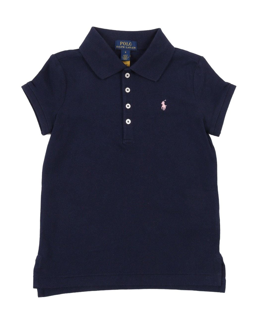 Polo Ralph Lauren Blue Ss Polo Shir-Tops-Knit Cotton Elastane Short Sleeves