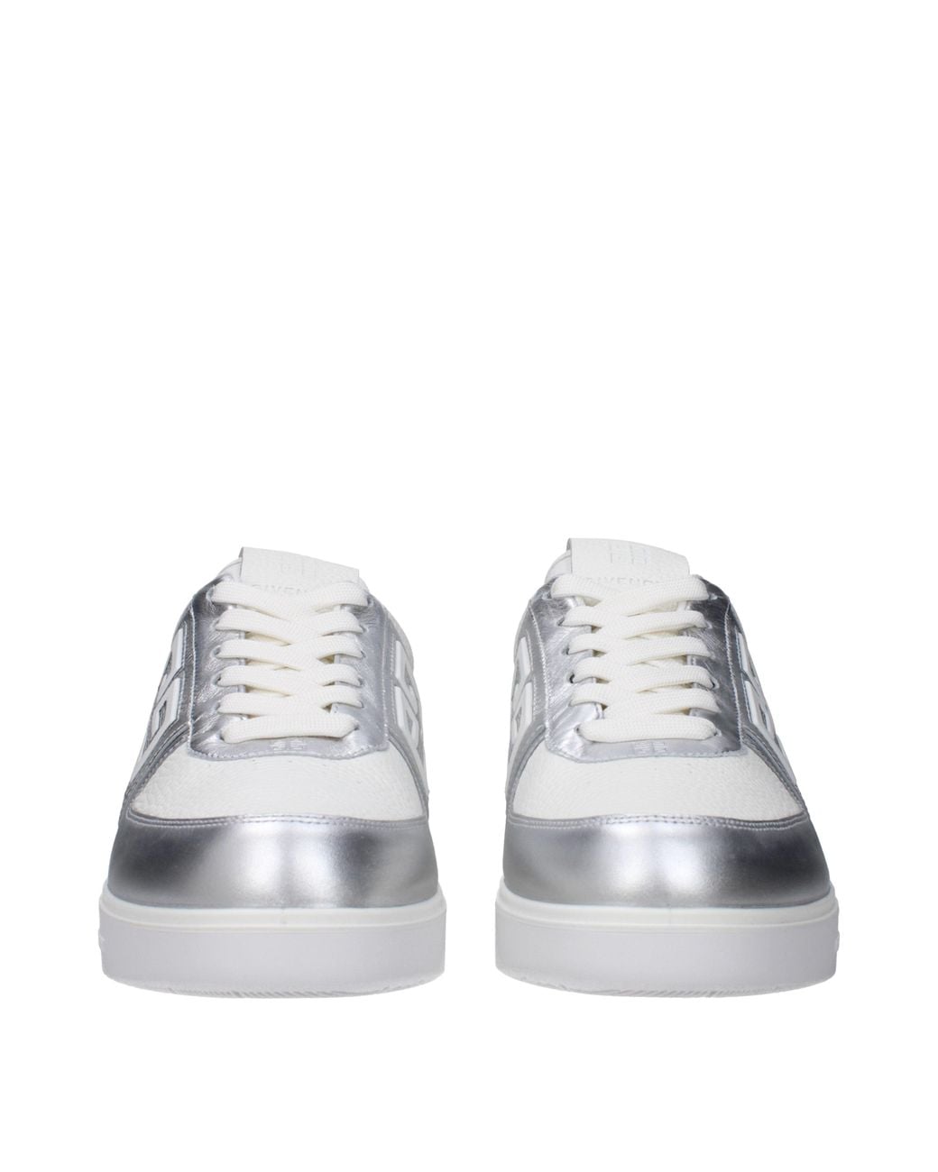 Givenchy White Sneakers Uomo Pelle Bianco/Argento for men