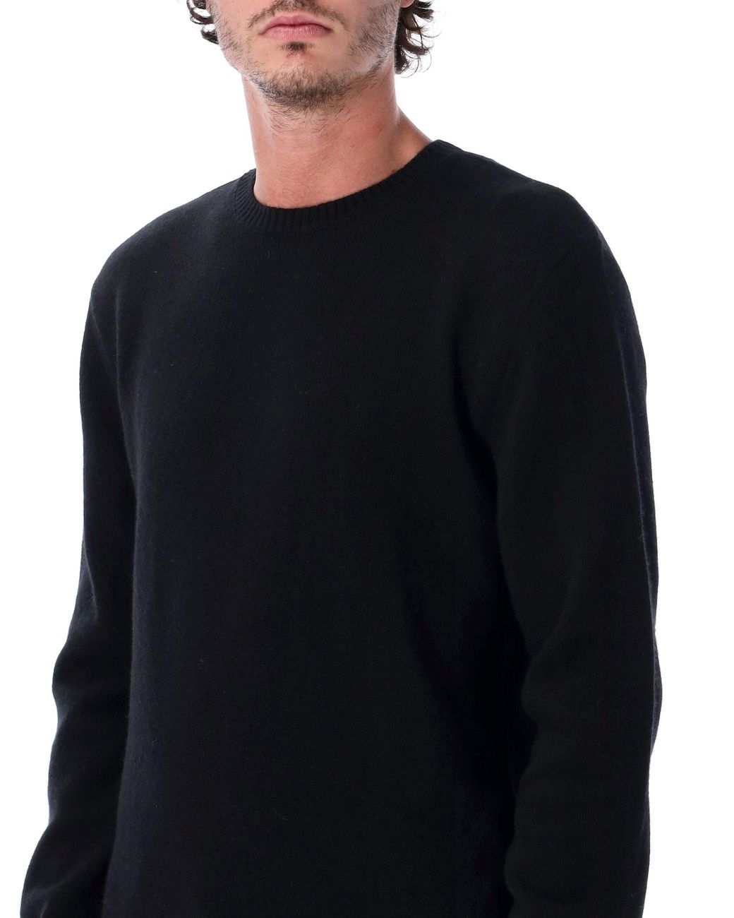 COLORFUL STANDARD Black Recycled Merino Wool Classic Crewneck Sweater
