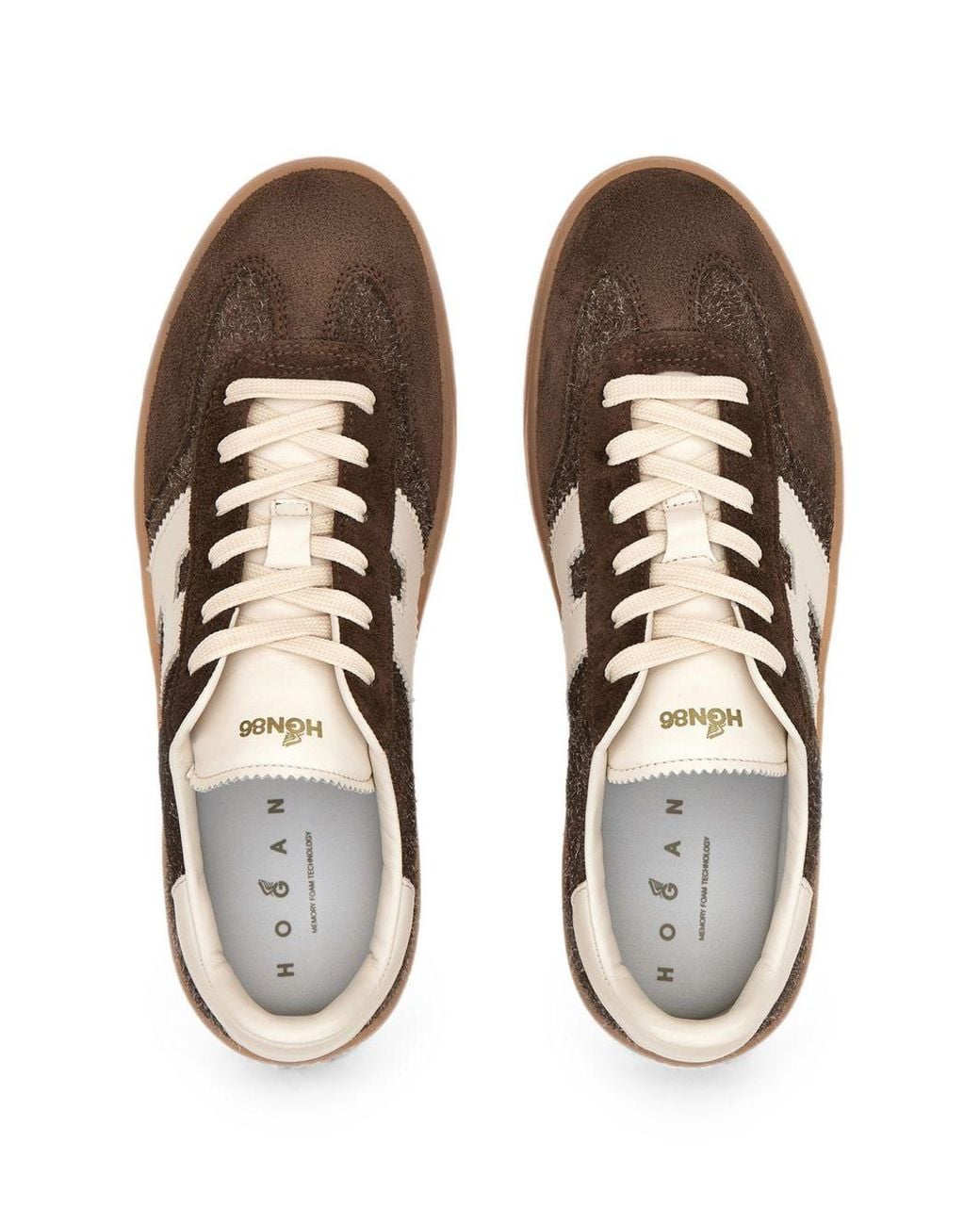 Hogan Brown Cool Leather Sneakers