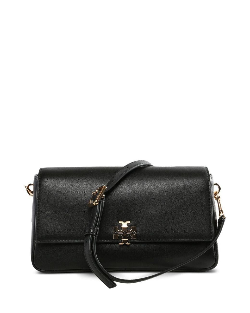 Tory Burch Black Charlie Small Shoulder Bag With Logo