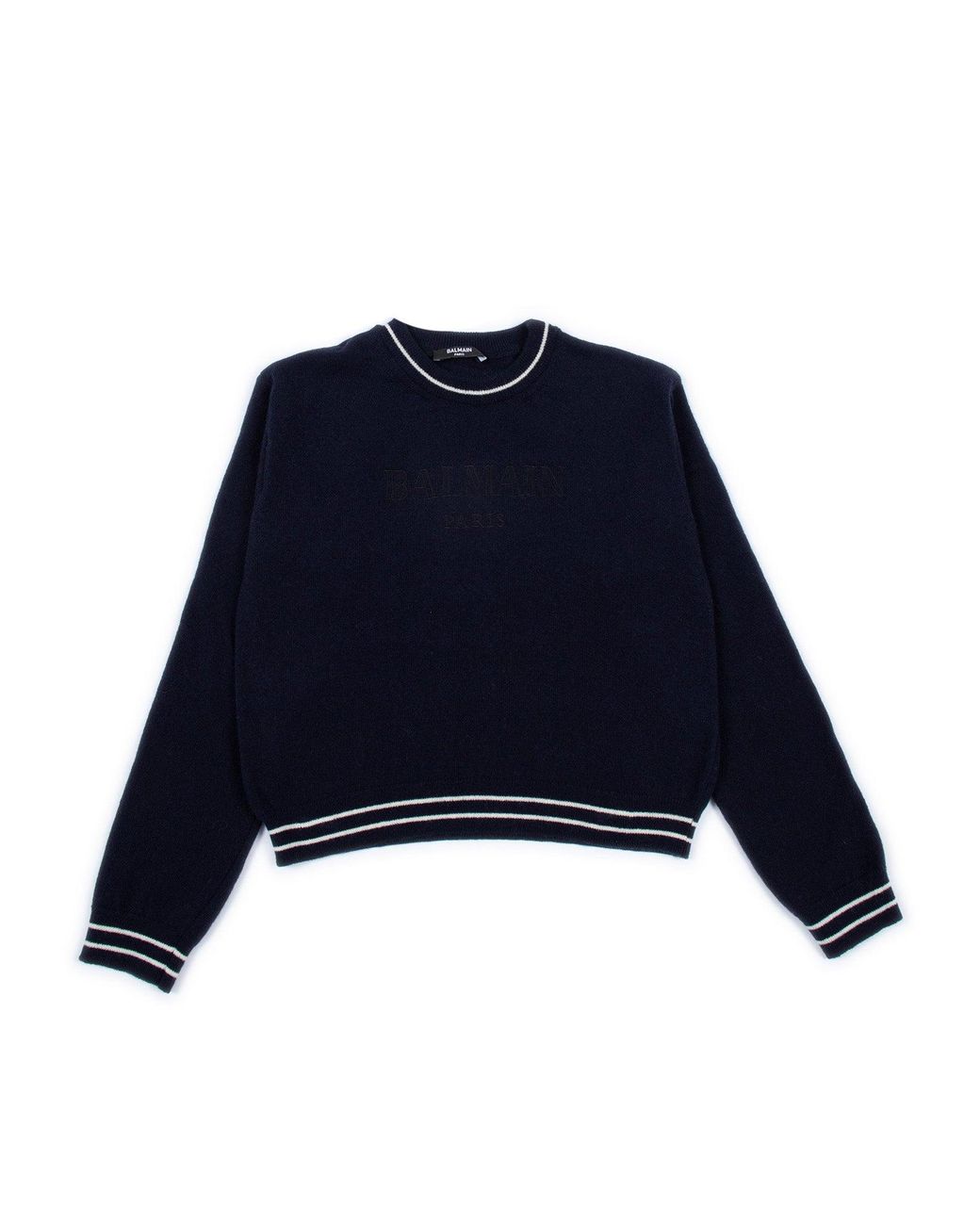 Pull en maille Balmain en coloris Blue
