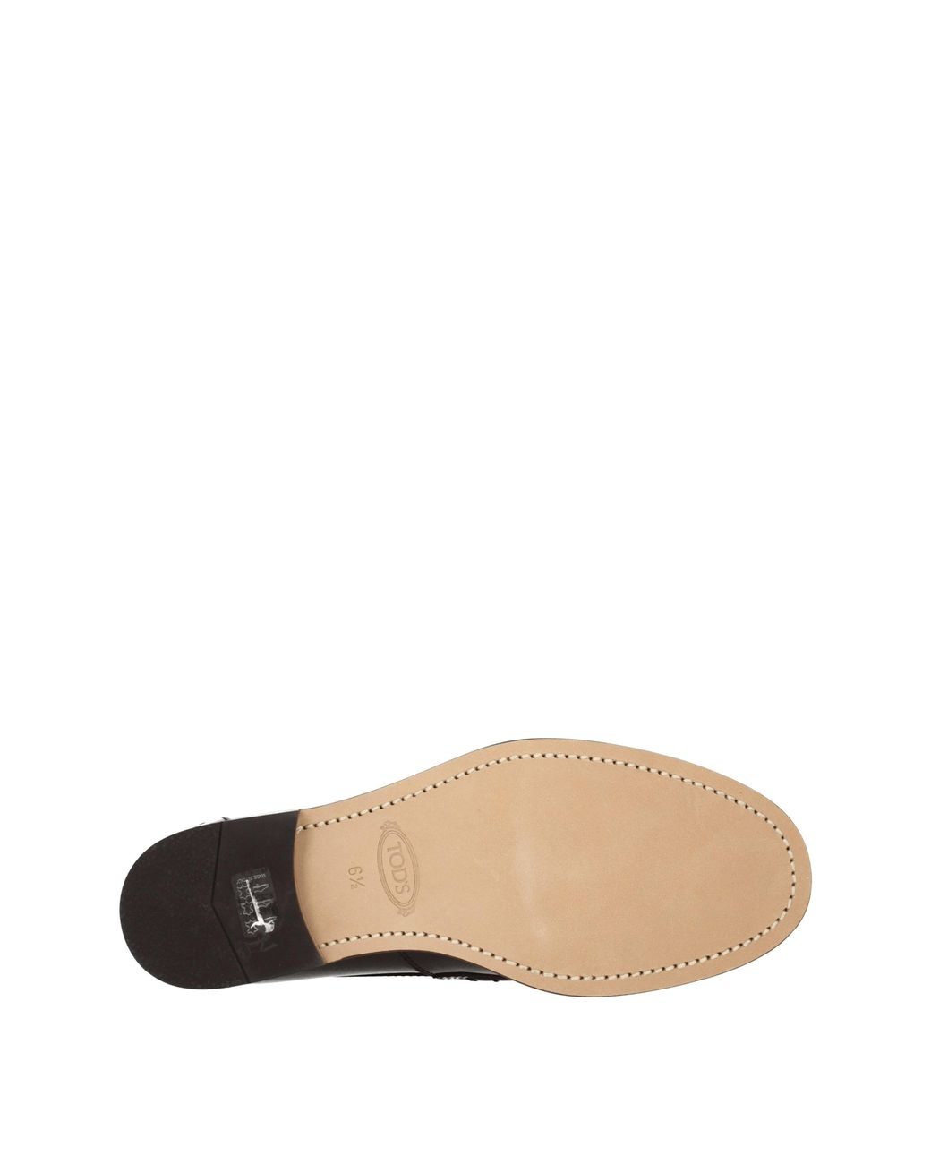 Tod's Black Moccasins Leather