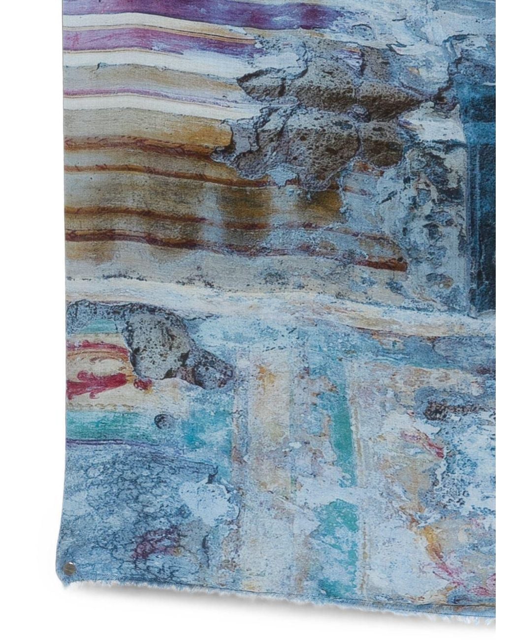 Faliero Sarti Blue Villa Porfidia Napoli Print Stole