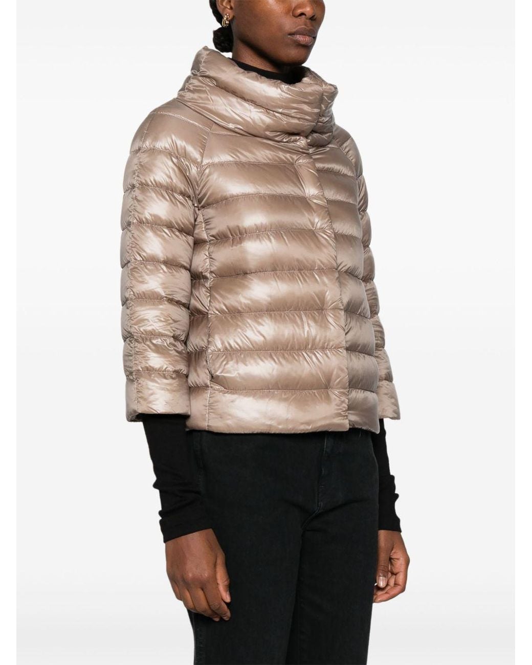 Herno Brown Sofia Short Down Jacket