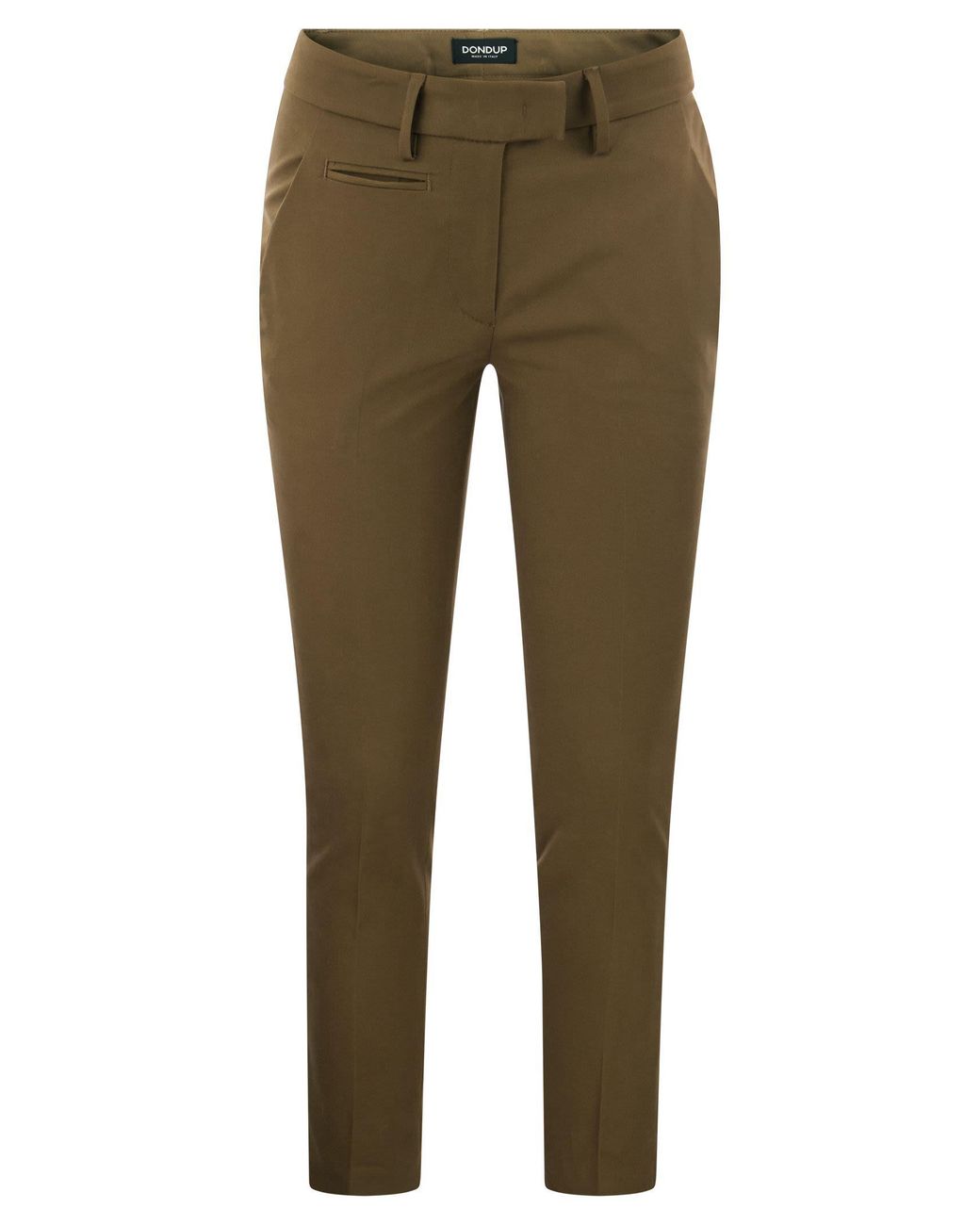 Dondup Green Perfect Slim Fit Stretch Trousers
