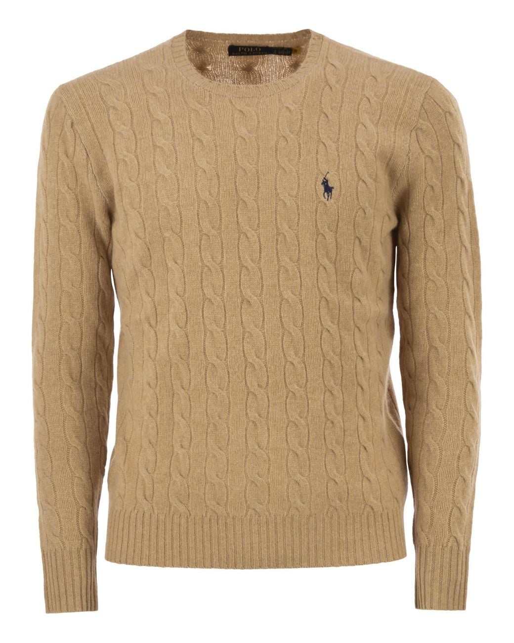 Polo Ralph Lauren Natural Wool And Cashmere Cable-Knit Sweater for men