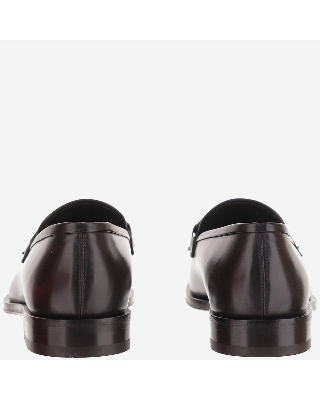 Ferragamo Black Leather Loafers