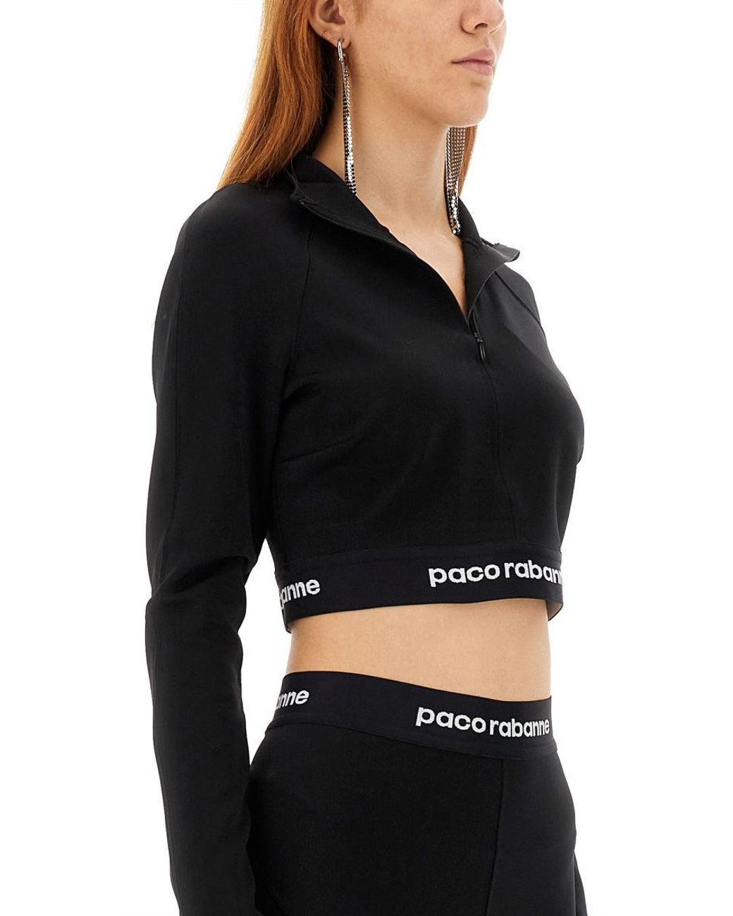 Rabanne Black Crop Top
