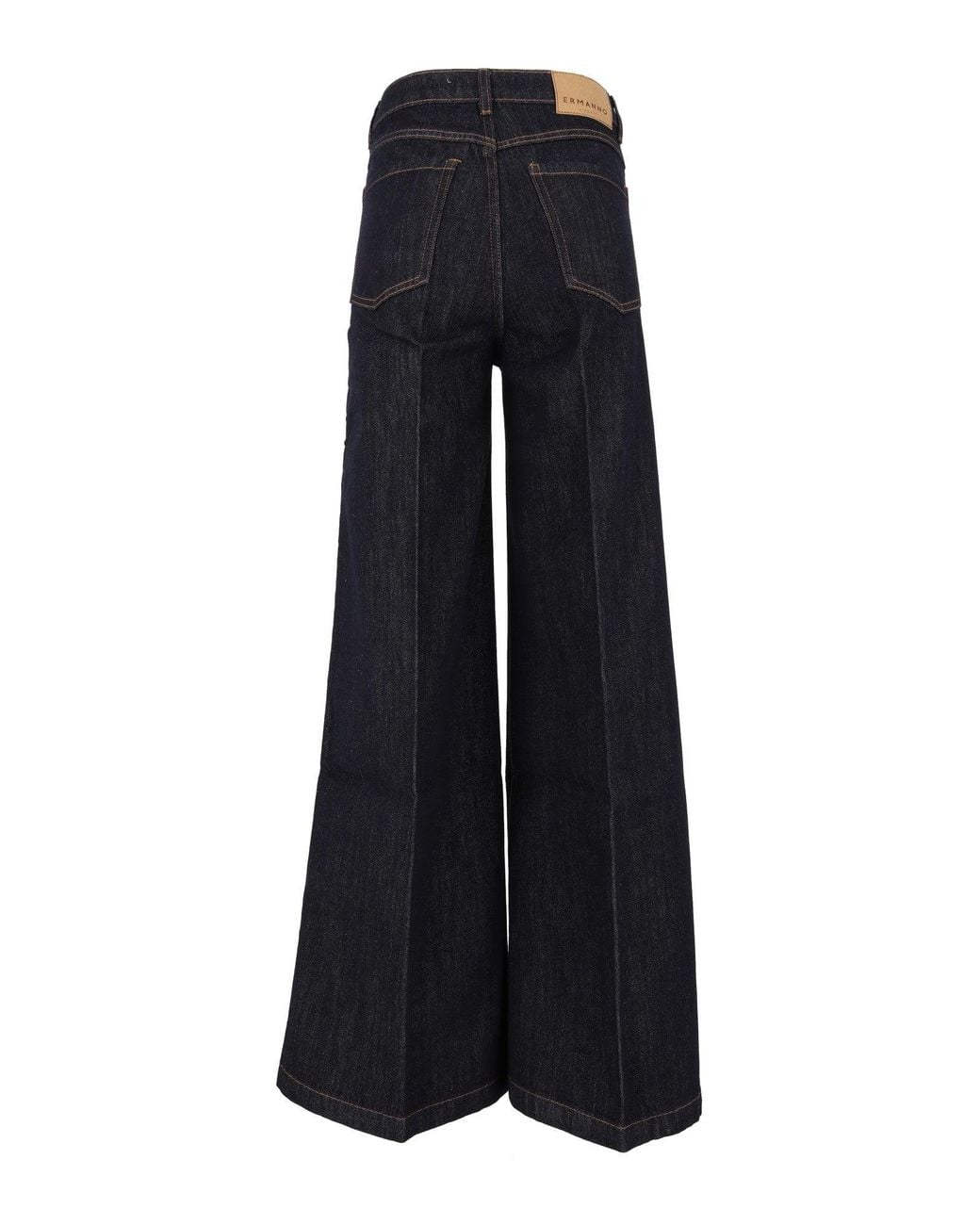 Ermanno Scervino Blue Jeans Basic High-Waisted Wide-Leg Jeans