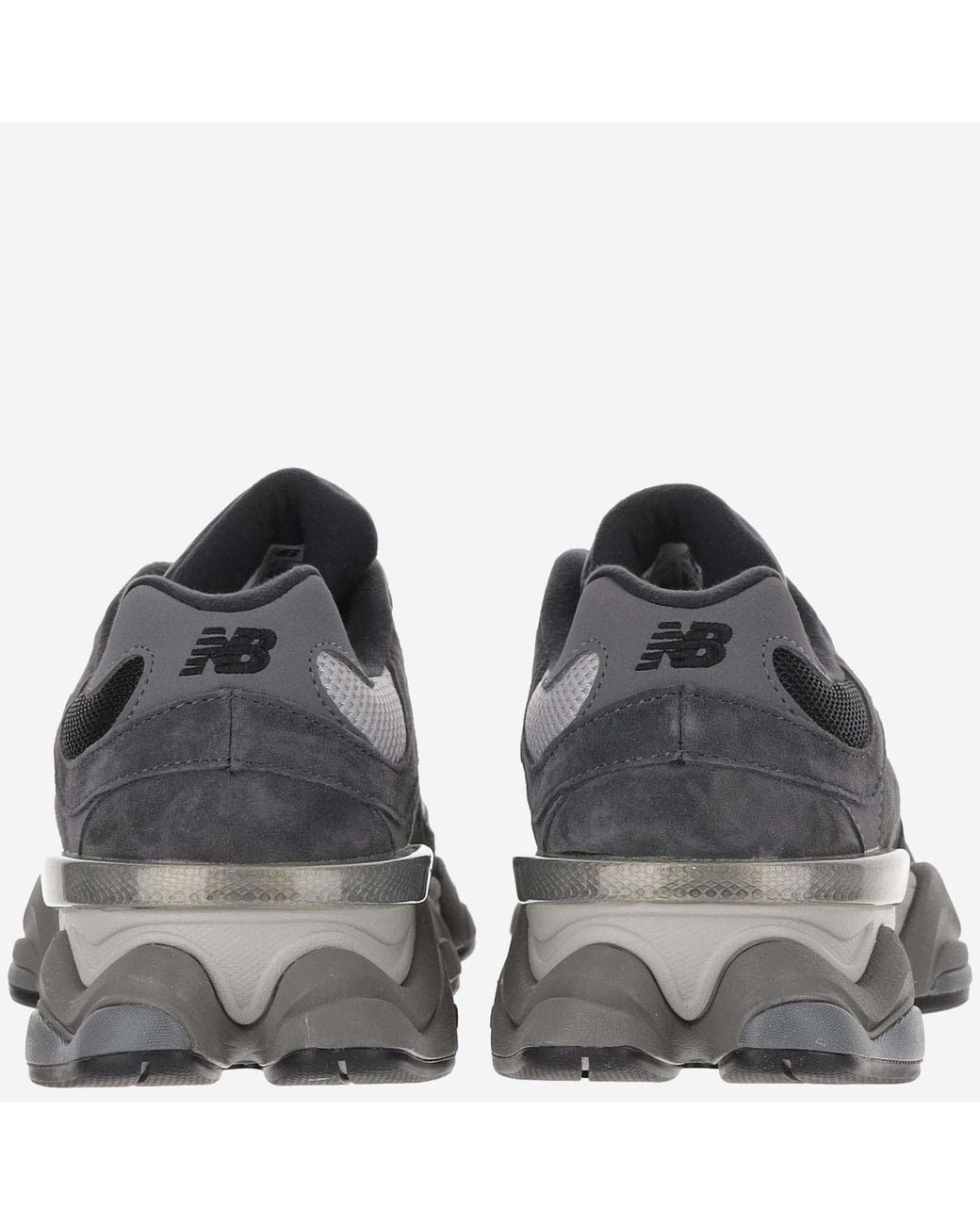 New Balance Black Sneakers 9060-Pigskin Pigskin/Mesh Trainers