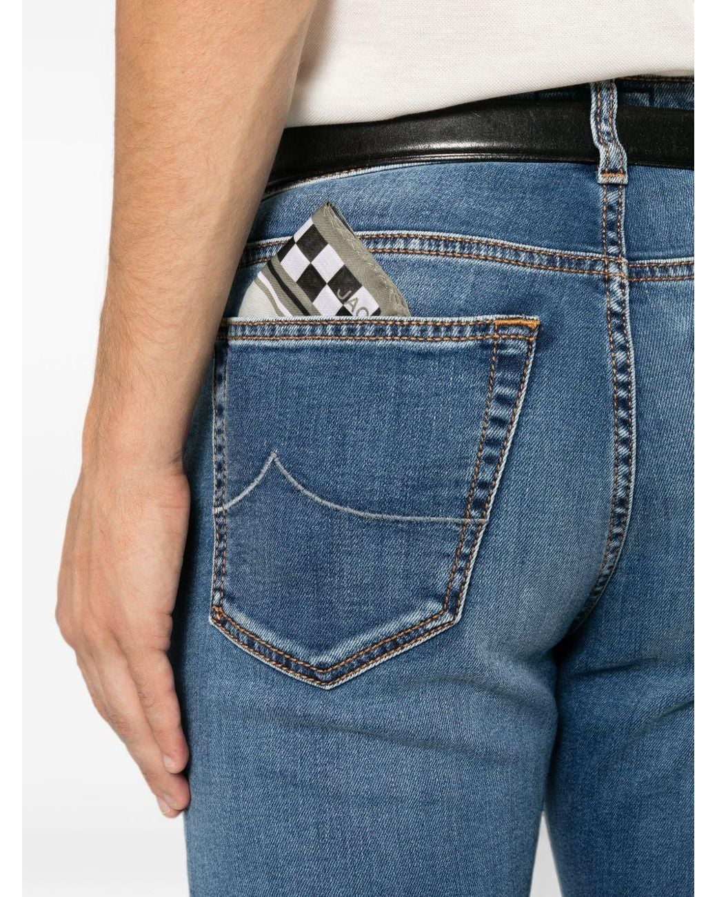 Jacob Cohen Blue Slim Fit Denim Jeans
