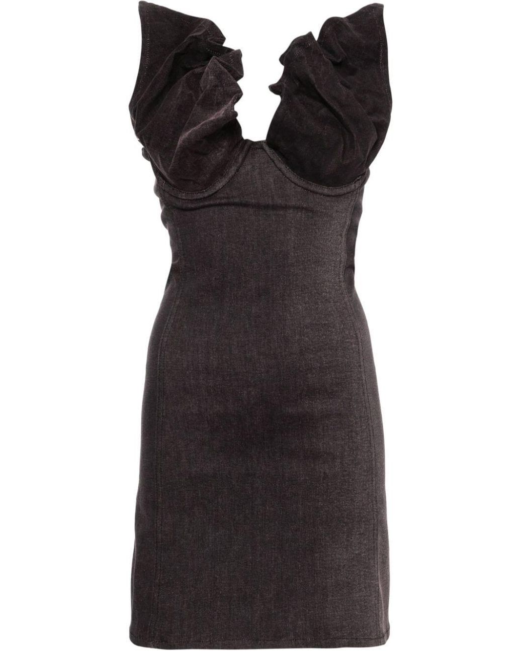 Y. Project Black Denim Mini Dress
