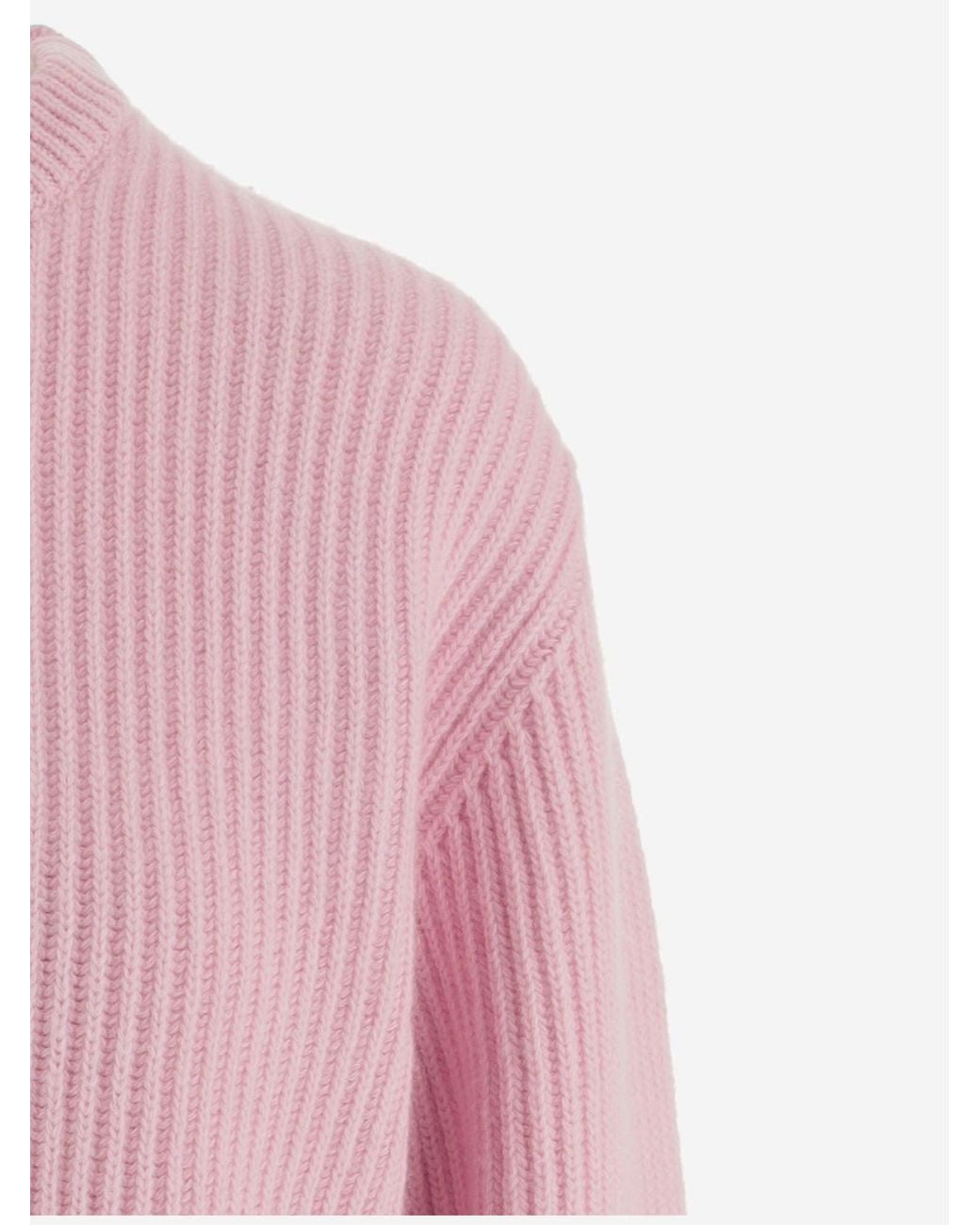 Jil Sander Pink Wool Sweater