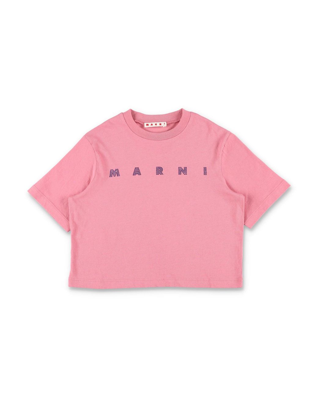 Marni Pink Girls' 100% Cotton T-Shirt