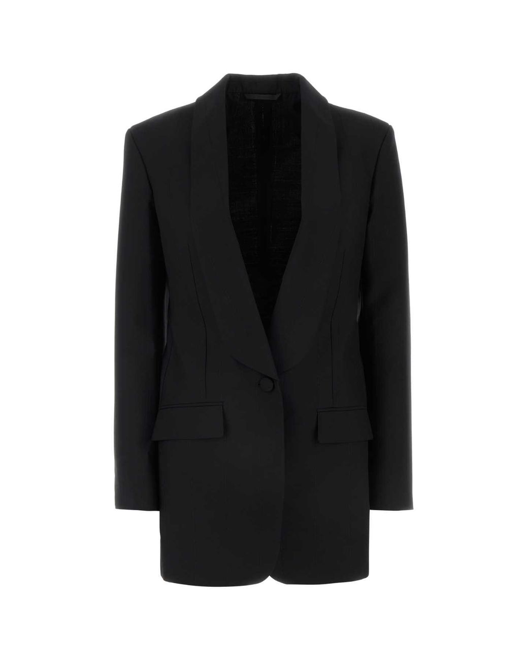 Givenchy Black Stretch Wool Blend Blazer