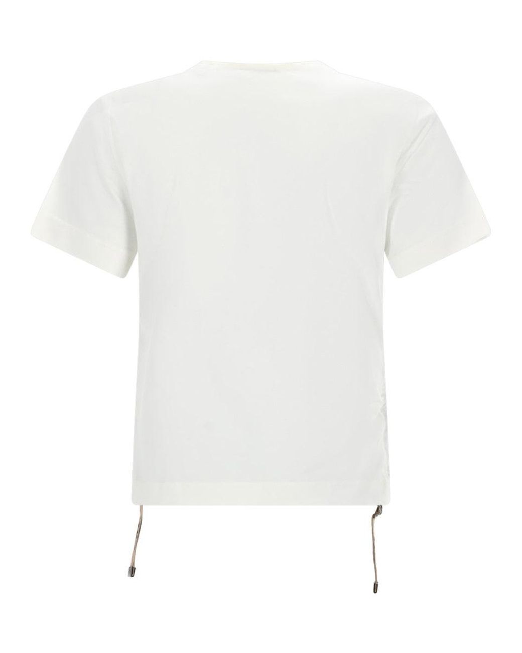 Burberry White Burberry Cotton T-Shirt