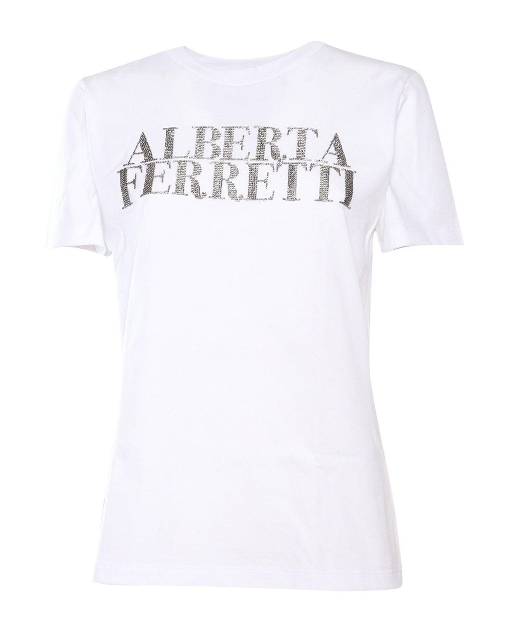 Alberta Ferretti White T-Shirt/C