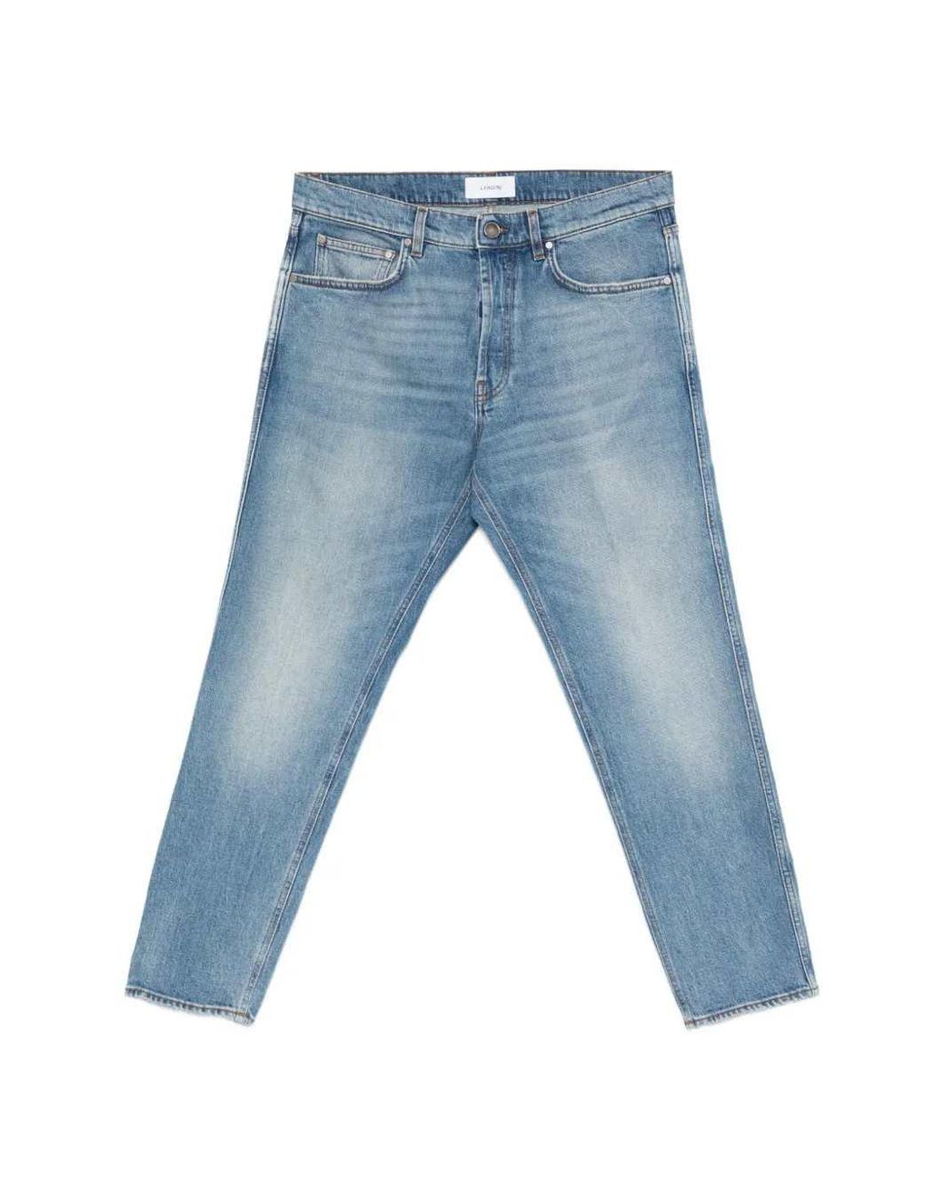Lardini Blue Jeans With Pockets for men