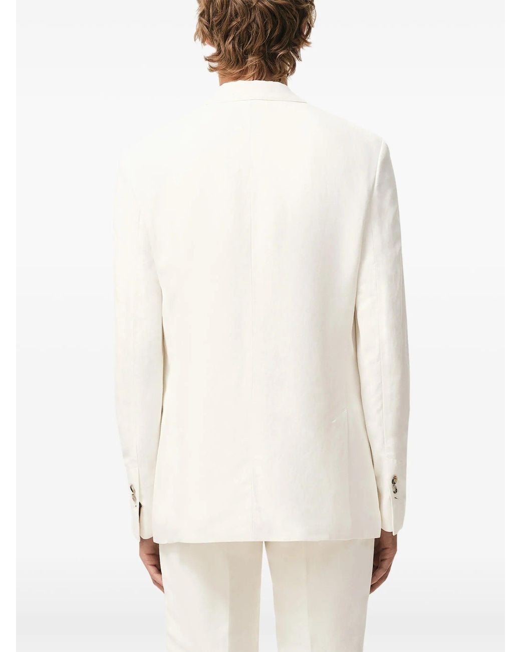 AMI White Straight Single Breasted Jacket
