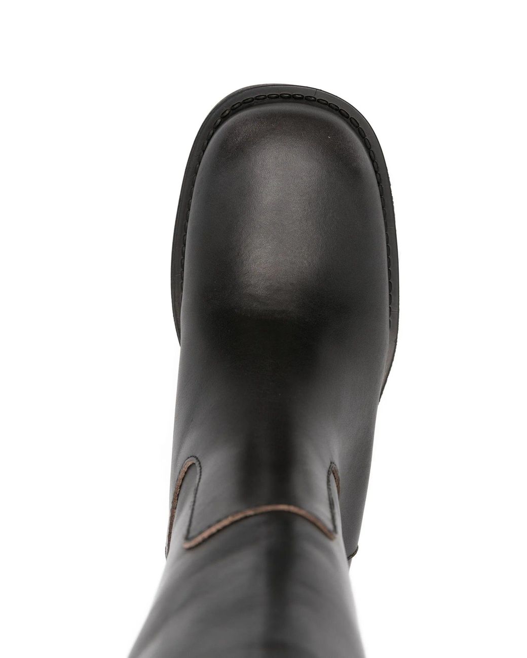 Alohas Black Sajan Vintage Effect Leather Boots