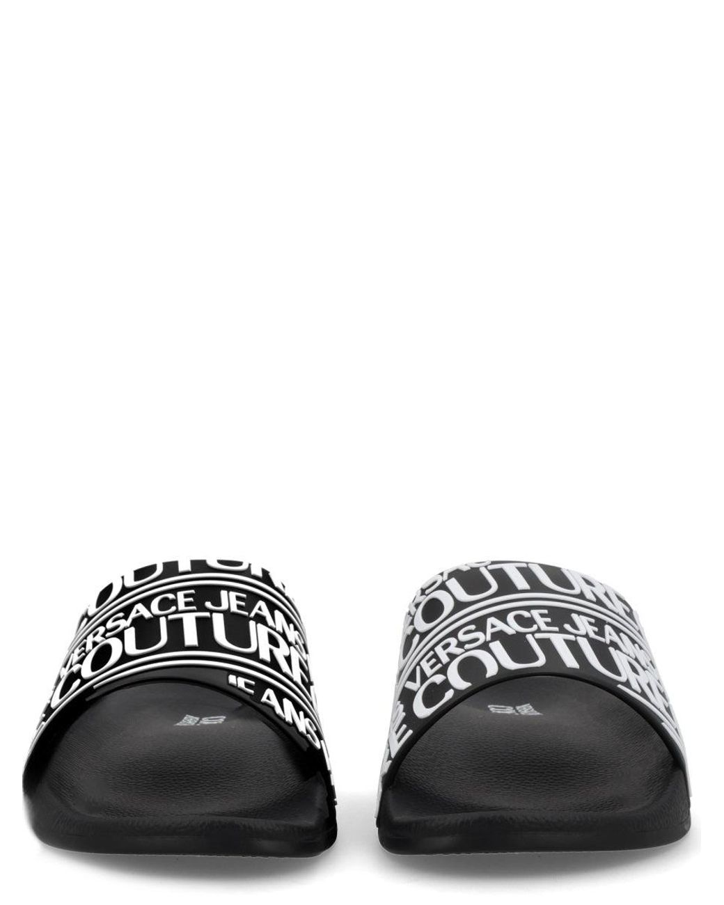 Versace Jeans Couture White Elastane Flats