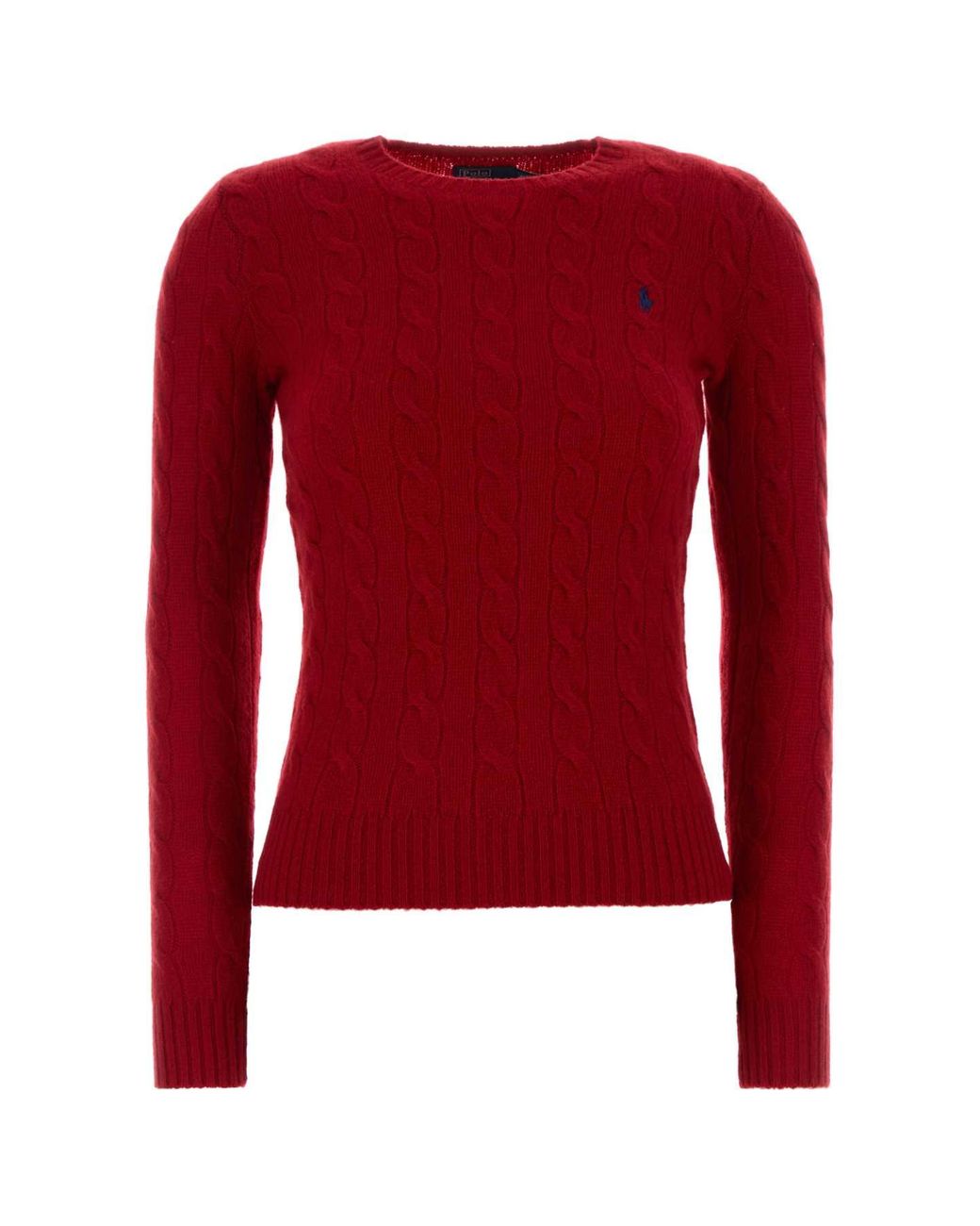 Polo Ralph Lauren Red Julianna-Long Sleeve-Pullover