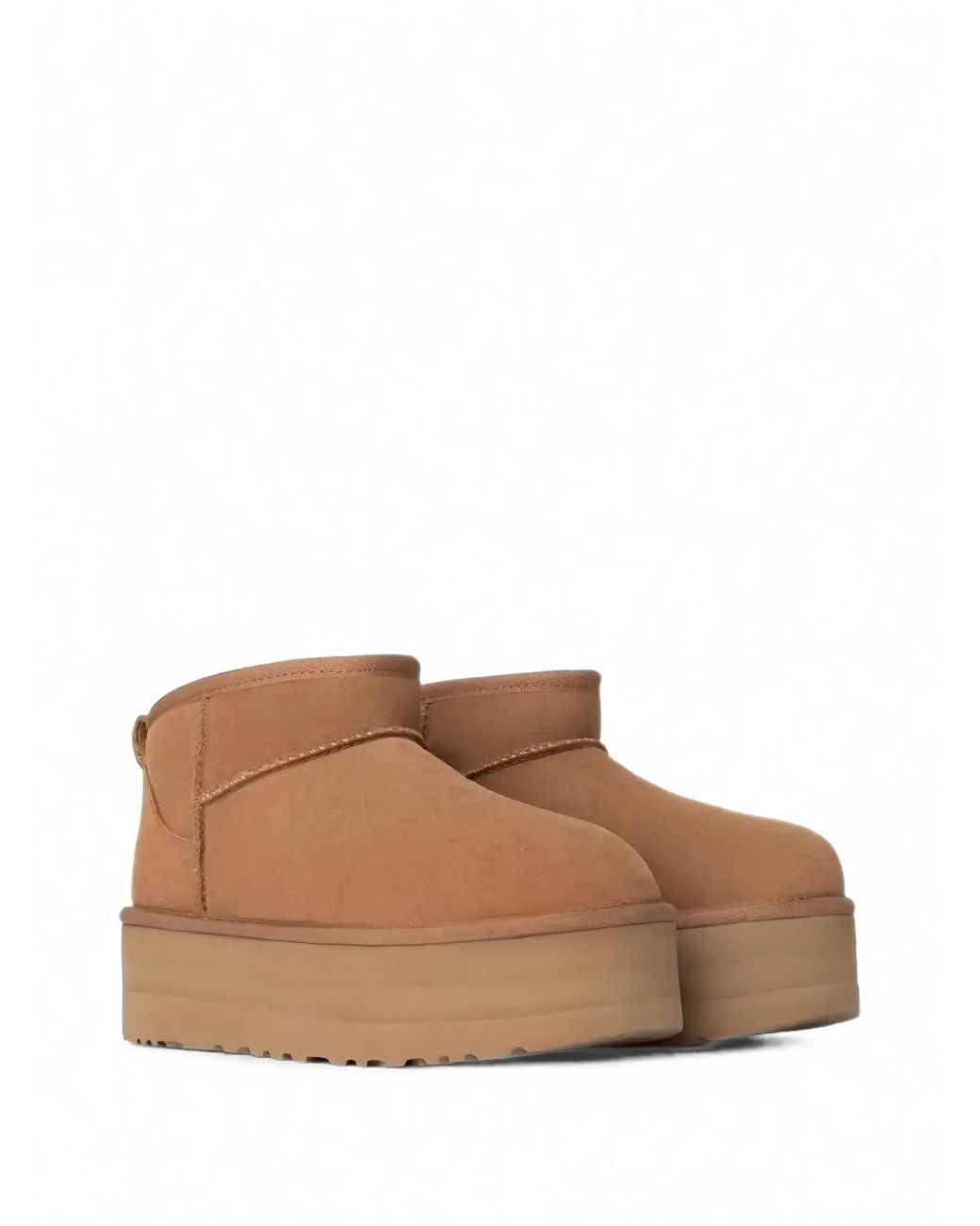 Ugg Brown Classic Ultra Mini Platform Boots