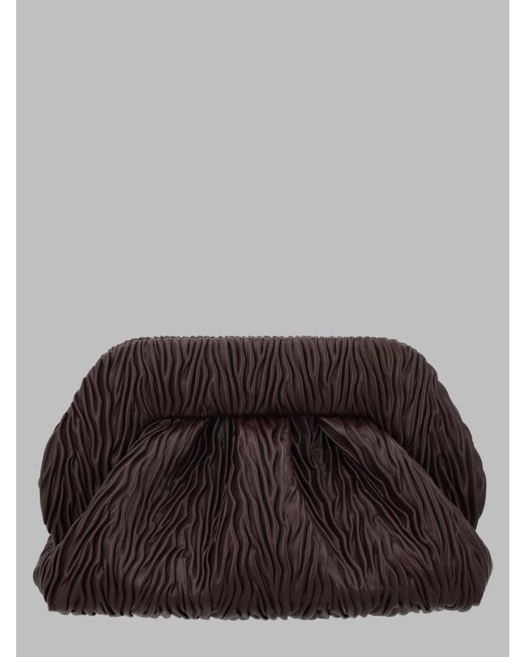 THEMOIRÈ Gray Borsa "Bios" Medium Arricciata