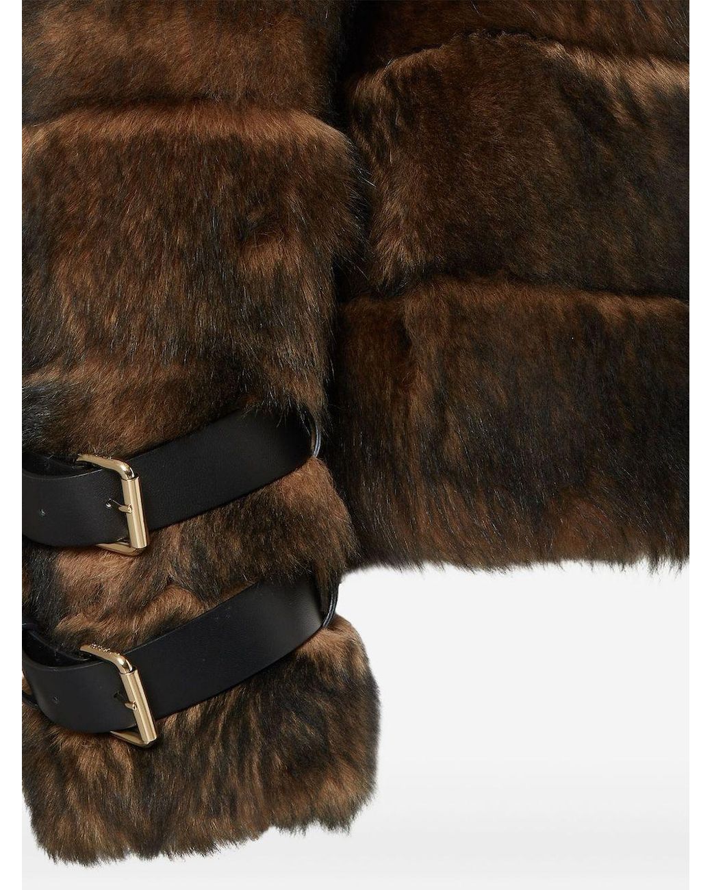 Fendi Brown Backed Sheepskin And Nappa Jacket