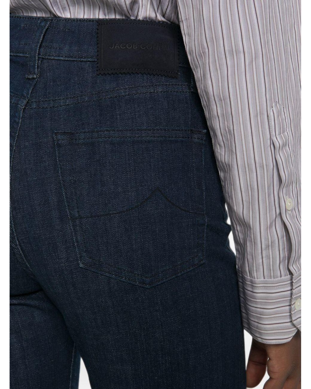 Jacob Cohen Blue Wide-Leg Denim Jeans