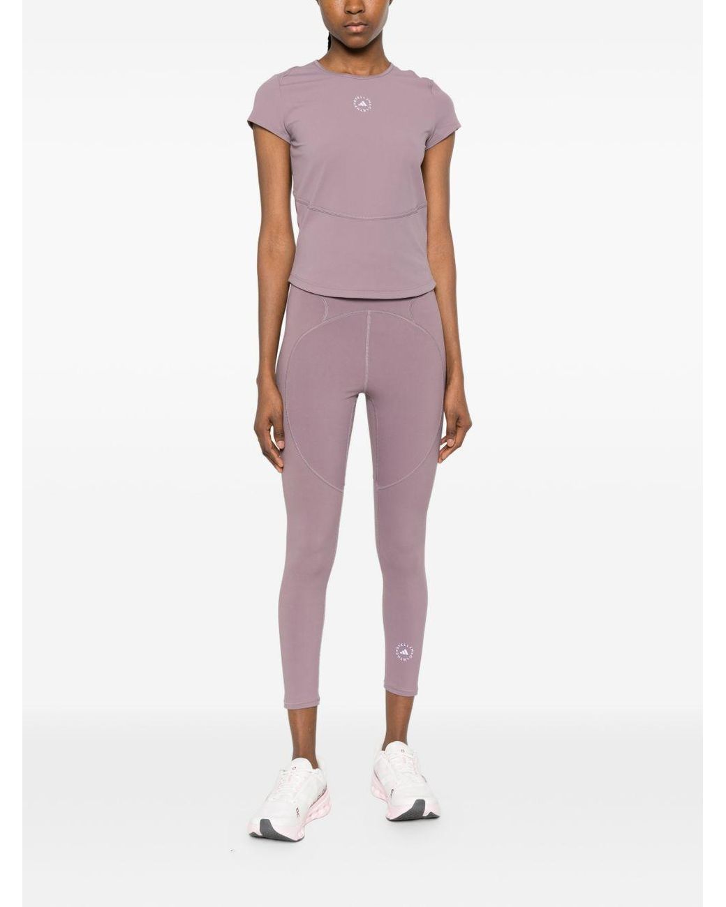 Adidas By Stella McCartney Purple Adidas By Stella Mccartney Logo T-Shirt