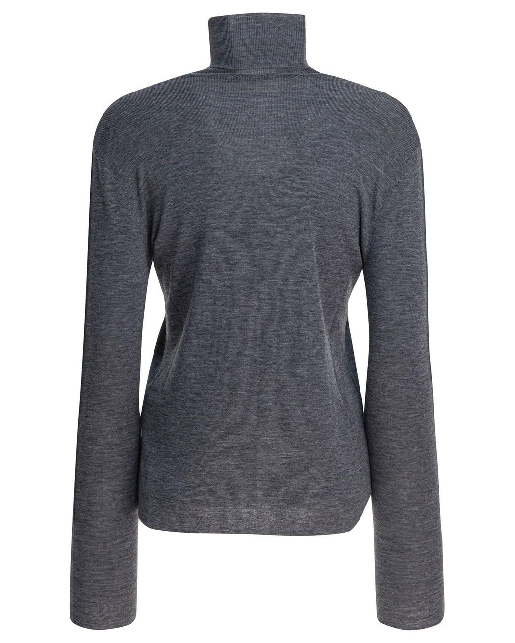 UMARMUNG Blue Wool Turtleneck Sweater Knitwear