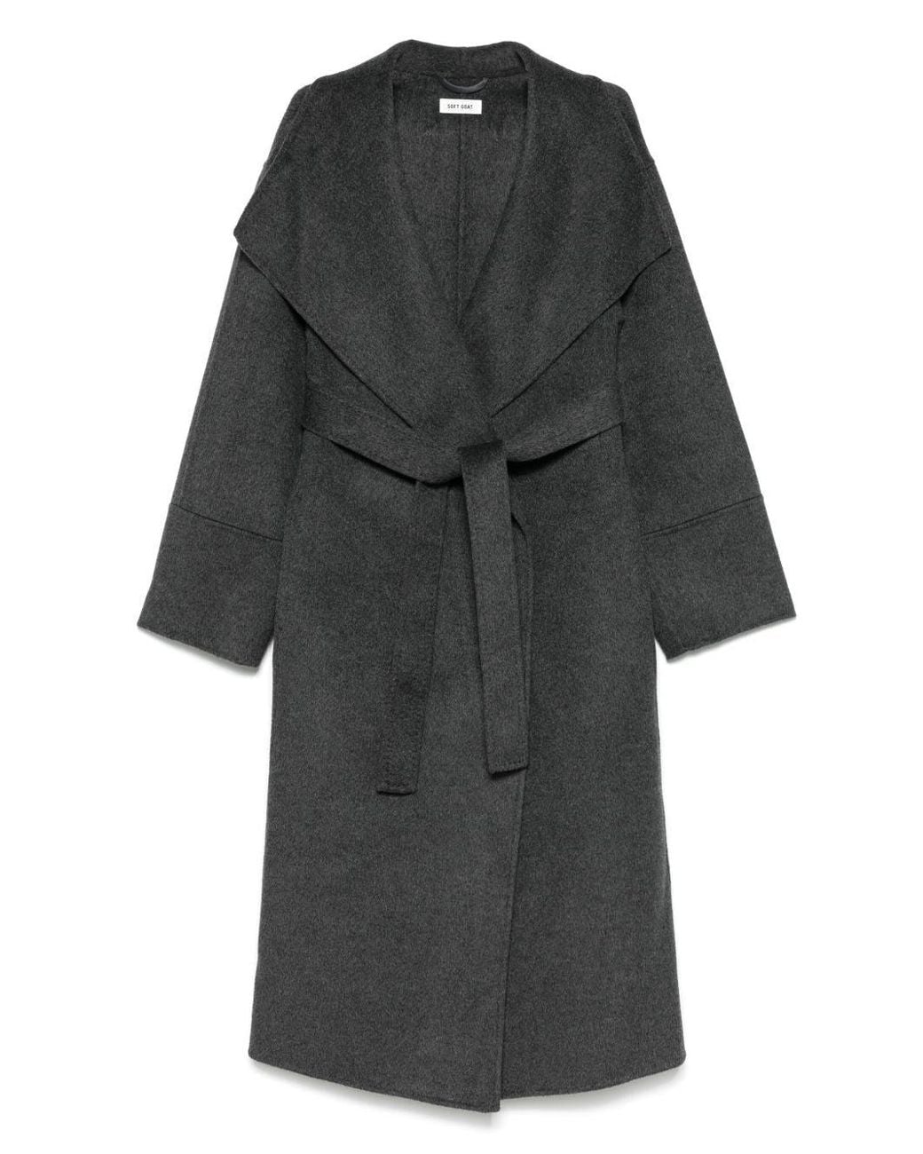 Soft Goat Gray Wool Coat