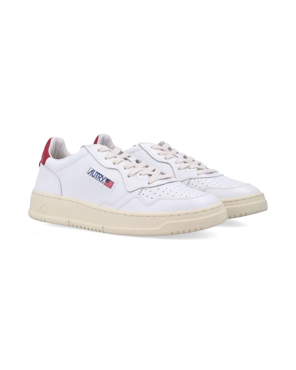 Autry White Medalist Low-Top Sneakers