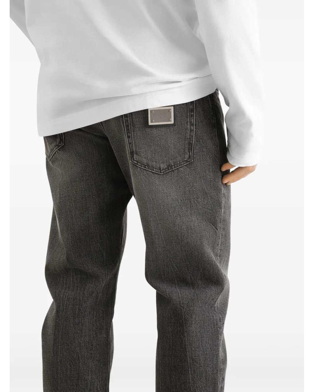 Dolce & Gabbana Gray Dolce & Gabbana Denim Pants for men