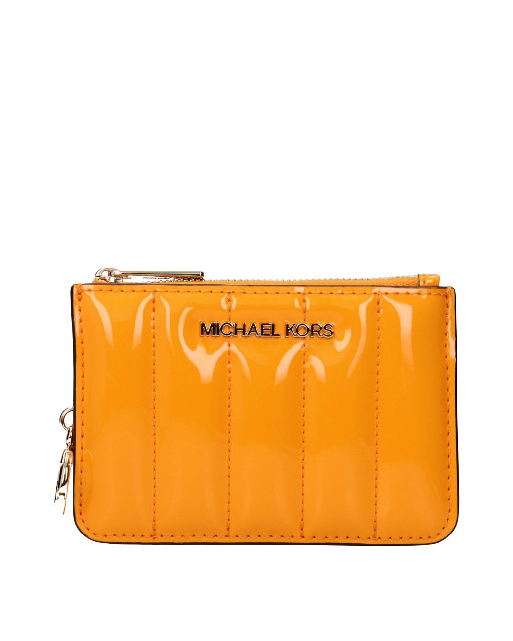 Michael Kors Orange Patent Leather Wallet