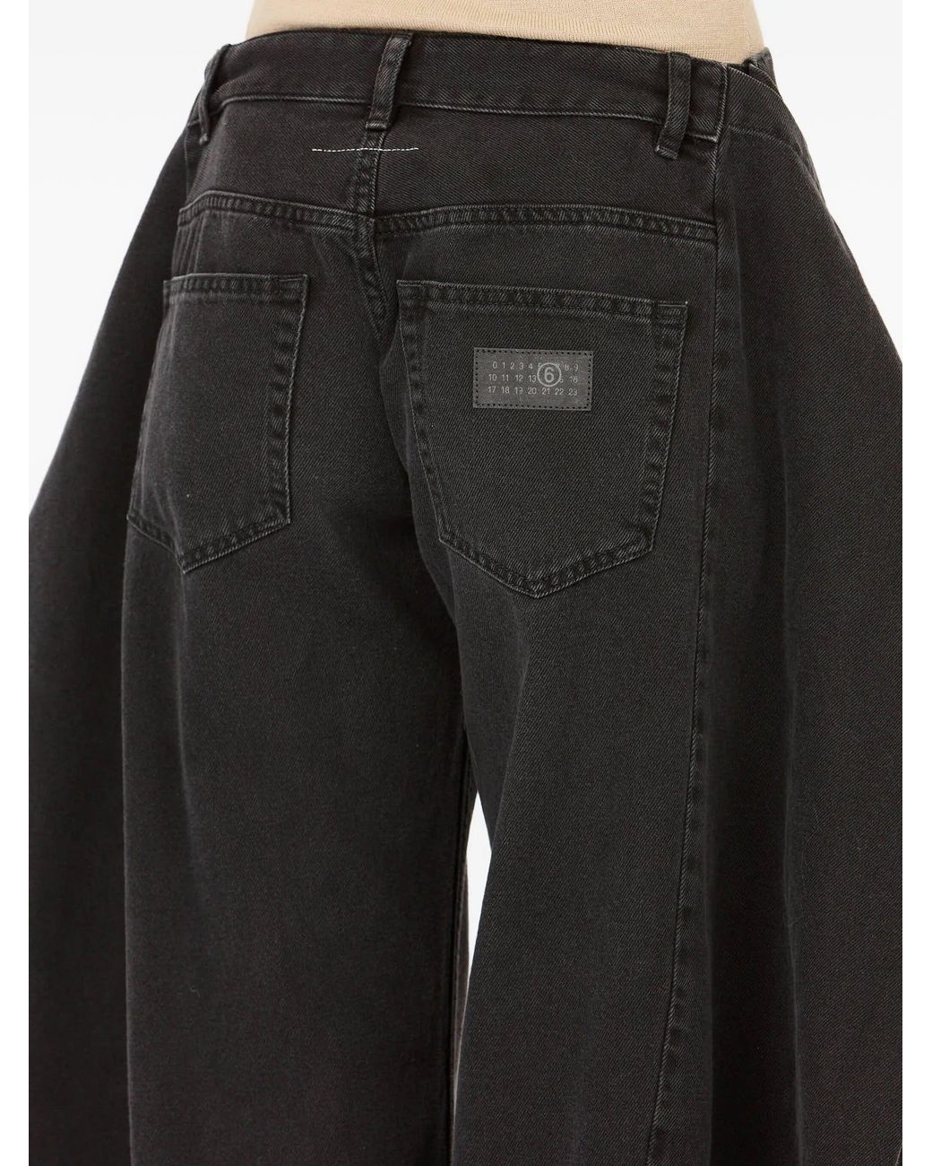 MM6 by Maison Margiela Black Pants 5 Pockets