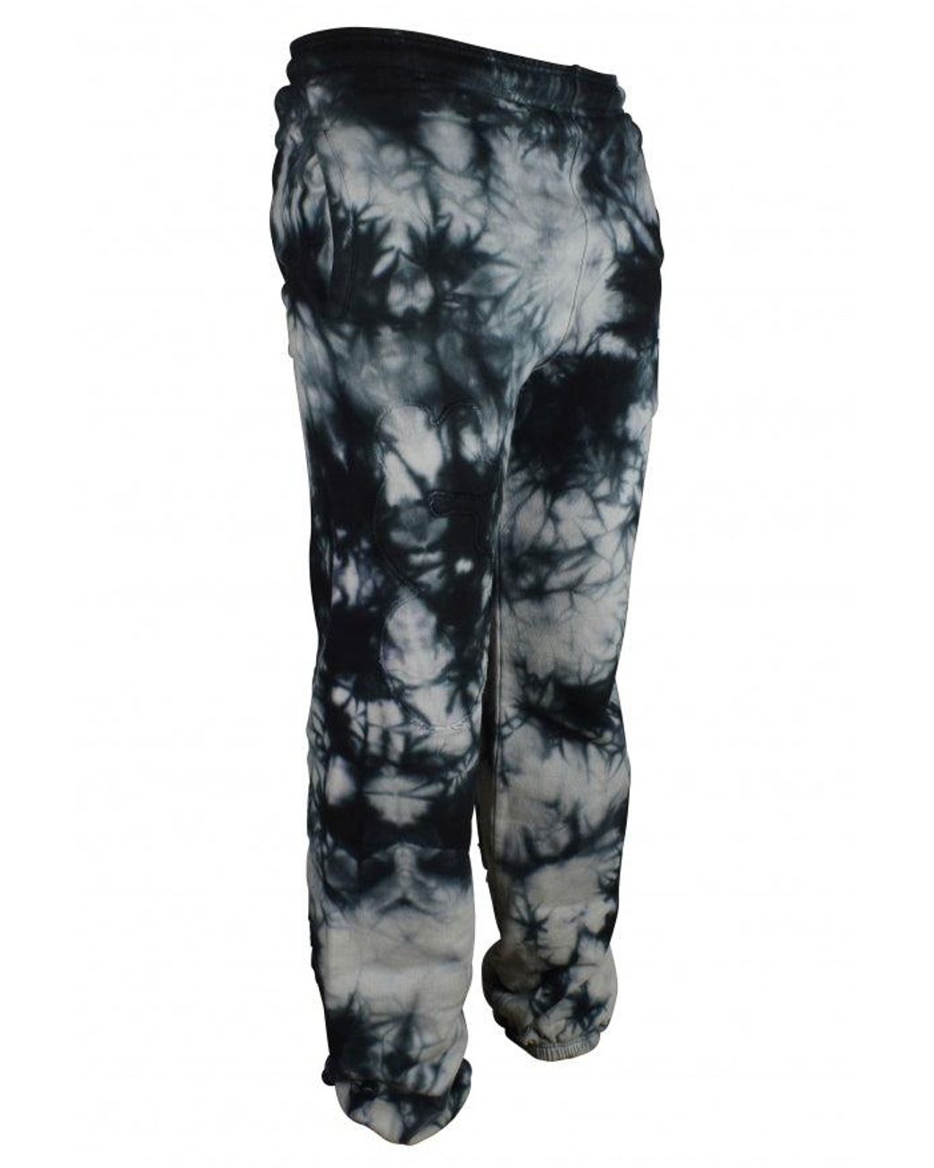 Off-White c/o Virgil Abloh Gray Tie-Dye Sport Pants With Logo Detail