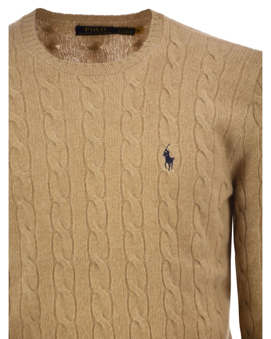 Polo Ralph Lauren Natural Wool And Cashmere Cable-Knit Sweater for men